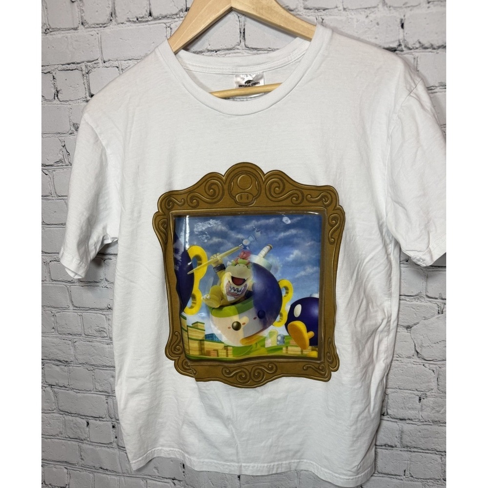 Super Nintendo World Japan Bowser Jr Holographic Universal Studios Tshirt Large